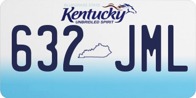 KY license plate 632JML