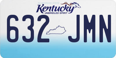 KY license plate 632JMN