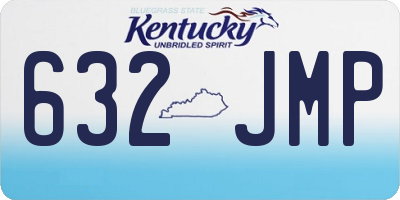 KY license plate 632JMP
