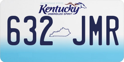 KY license plate 632JMR
