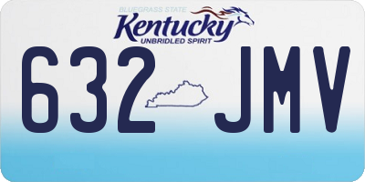 KY license plate 632JMV