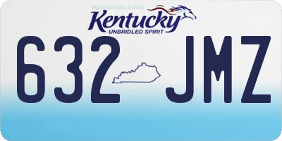 KY license plate 632JMZ