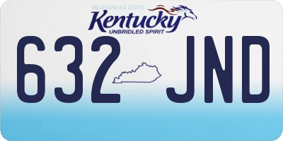 KY license plate 632JND