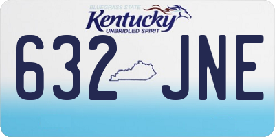 KY license plate 632JNE