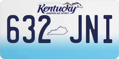KY license plate 632JNI