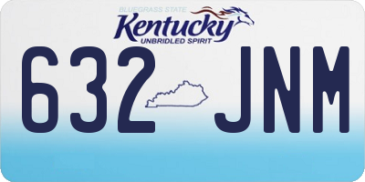 KY license plate 632JNM