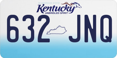 KY license plate 632JNQ