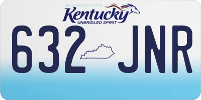 KY license plate 632JNR