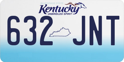 KY license plate 632JNT