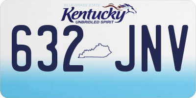KY license plate 632JNV