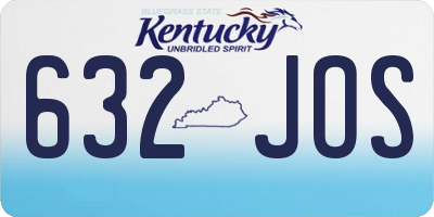 KY license plate 632JOS