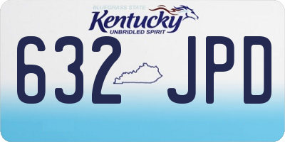 KY license plate 632JPD
