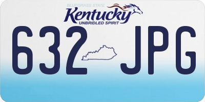 KY license plate 632JPG