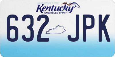 KY license plate 632JPK