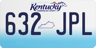 KY license plate 632JPL