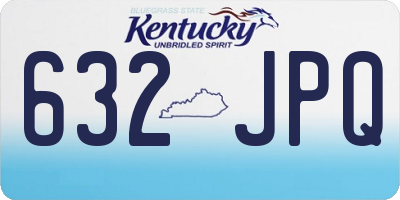 KY license plate 632JPQ