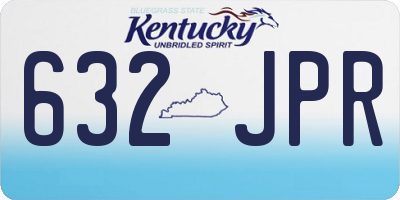 KY license plate 632JPR
