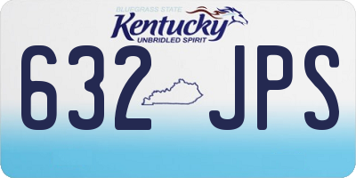 KY license plate 632JPS