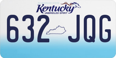 KY license plate 632JQG