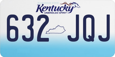 KY license plate 632JQJ