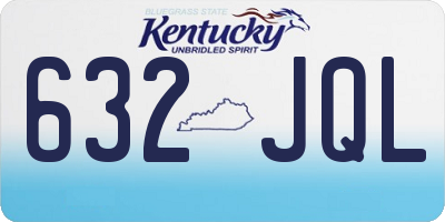 KY license plate 632JQL