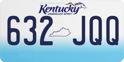 KY license plate 632JQQ