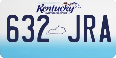 KY license plate 632JRA