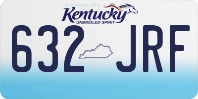KY license plate 632JRF