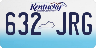 KY license plate 632JRG