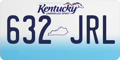 KY license plate 632JRL