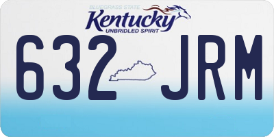 KY license plate 632JRM