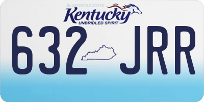 KY license plate 632JRR