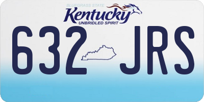 KY license plate 632JRS