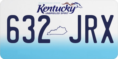 KY license plate 632JRX