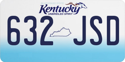 KY license plate 632JSD