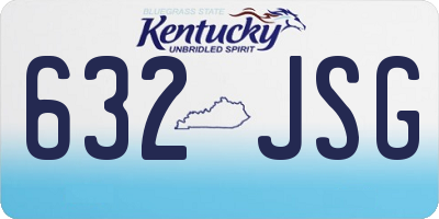 KY license plate 632JSG
