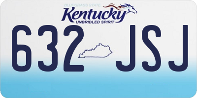KY license plate 632JSJ