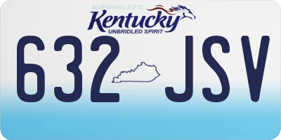 KY license plate 632JSV