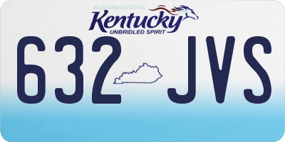 KY license plate 632JVS