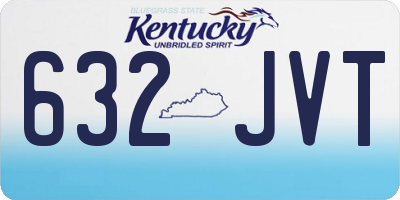 KY license plate 632JVT