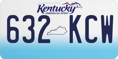 KY license plate 632KCW