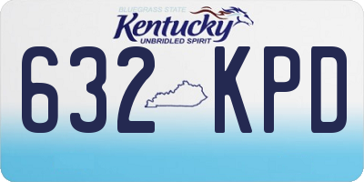 KY license plate 632KPD