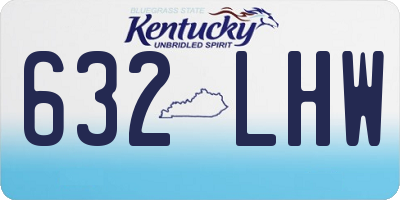 KY license plate 632LHW