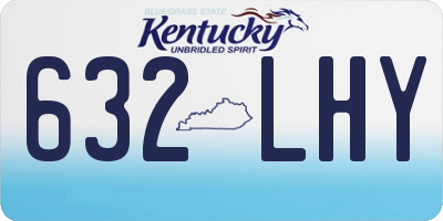 KY license plate 632LHY