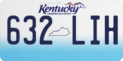 KY license plate 632LIH