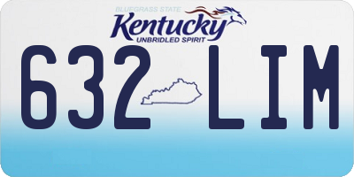 KY license plate 632LIM