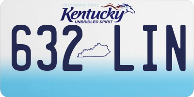 KY license plate 632LIN