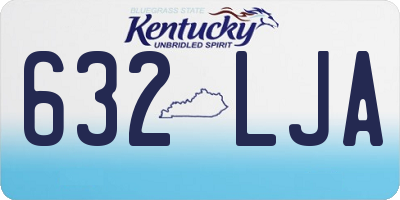 KY license plate 632LJA