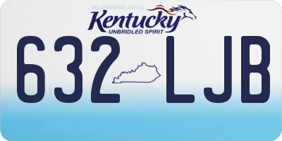 KY license plate 632LJB