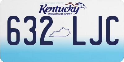 KY license plate 632LJC